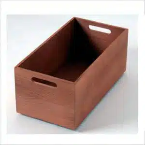 Caja de tablero marino chapado en nogal L2446nl