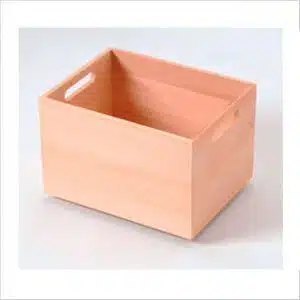 Caja de madera chapado en haya L3019