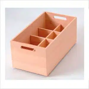 Caja de tablero marino chapada en haya L46bot