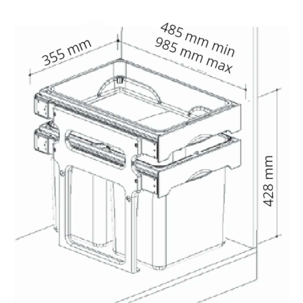 Cubo basura ecologico TANK - Imagen 5
