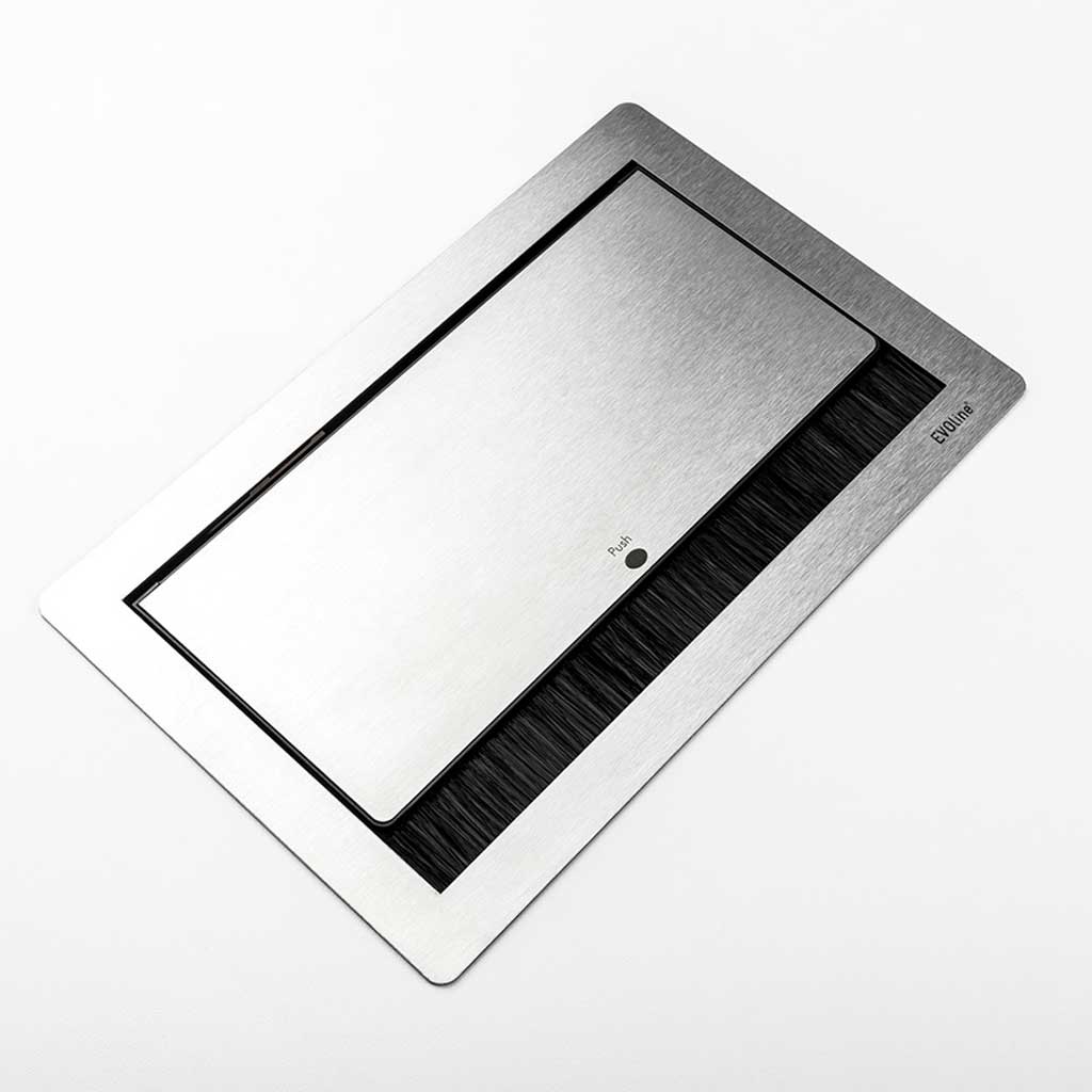 enchufe FlipTop Push inox