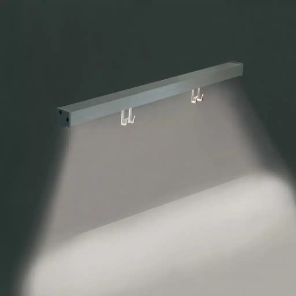 Barra con luz LED de 4200K con soportes, terminales y 2 ganchos Linero Modern LED - Imagen 3