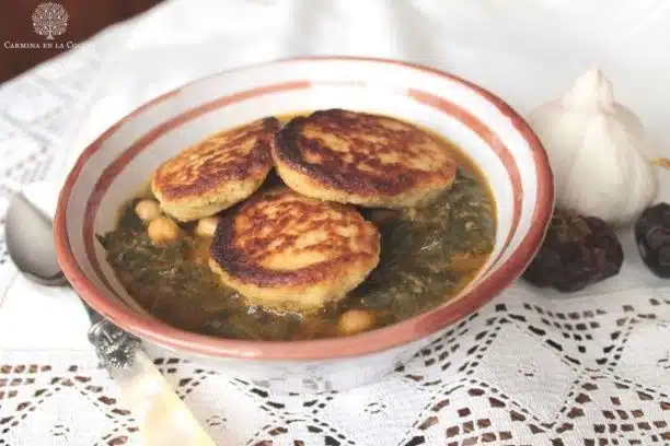 potaje de garbanzos con espinacas