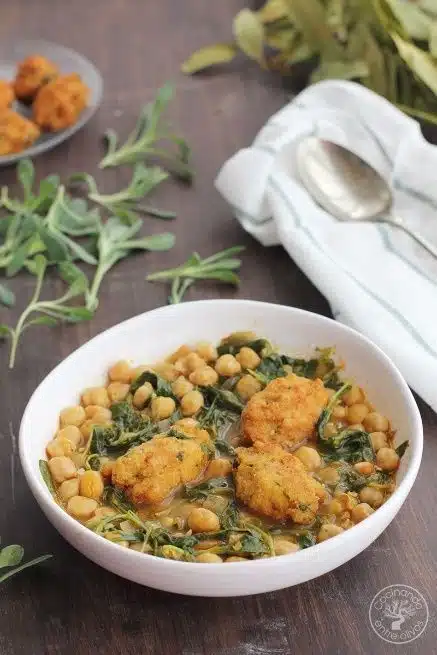 potaje de garbazos con collejas