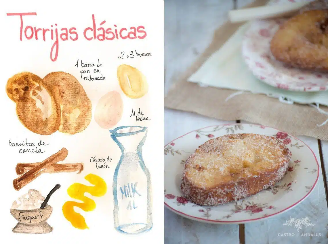 torrijas con azucar