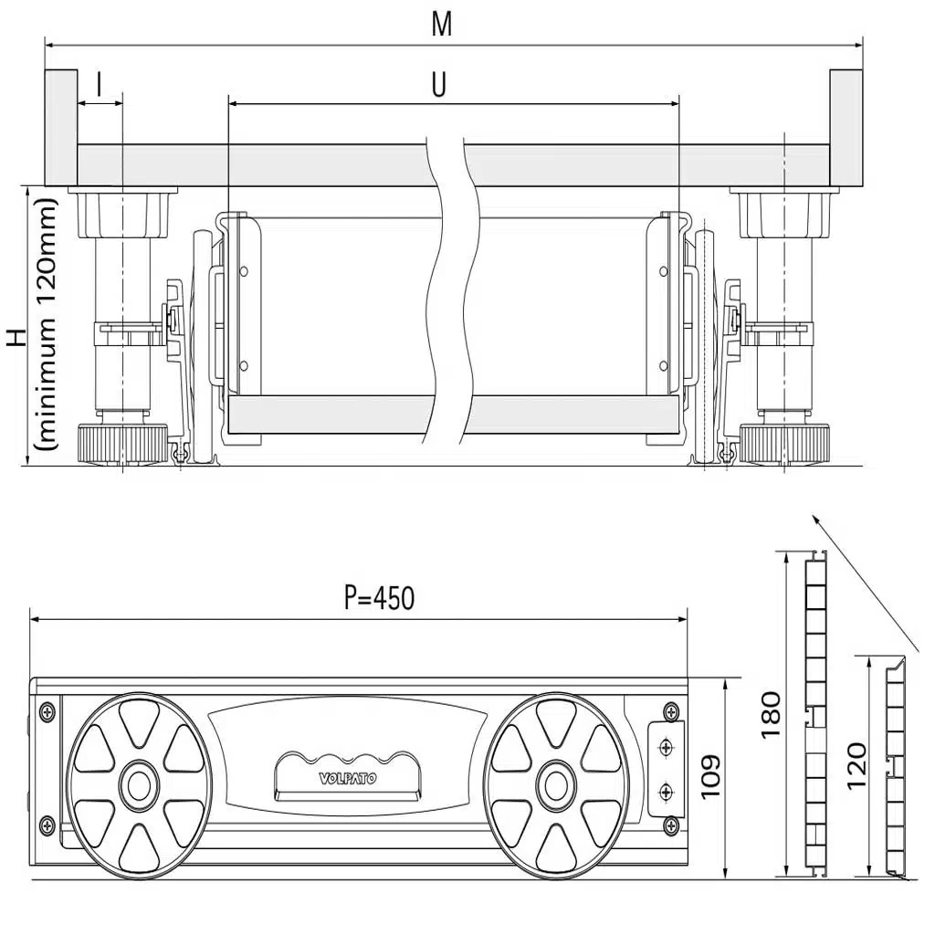 Kit de cajón para zócalo de cocina extraíble - Imagen 4