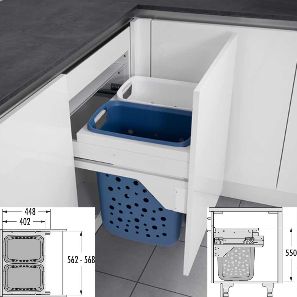 Laundry Carrier de Cucine Oggi Tolva para ropa sucia - Imagen 9