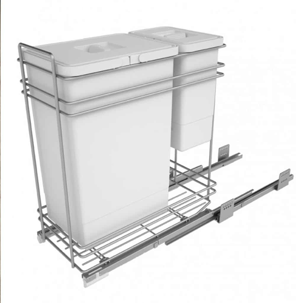 Cubos de basura doble instalación para mueble de cocina - Imagen 3