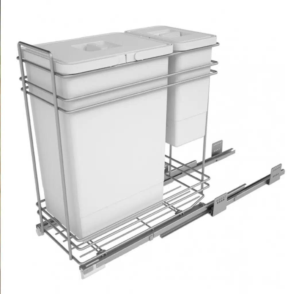 Cubos de basura doble instalación para mueble de cocina - Imagen 3