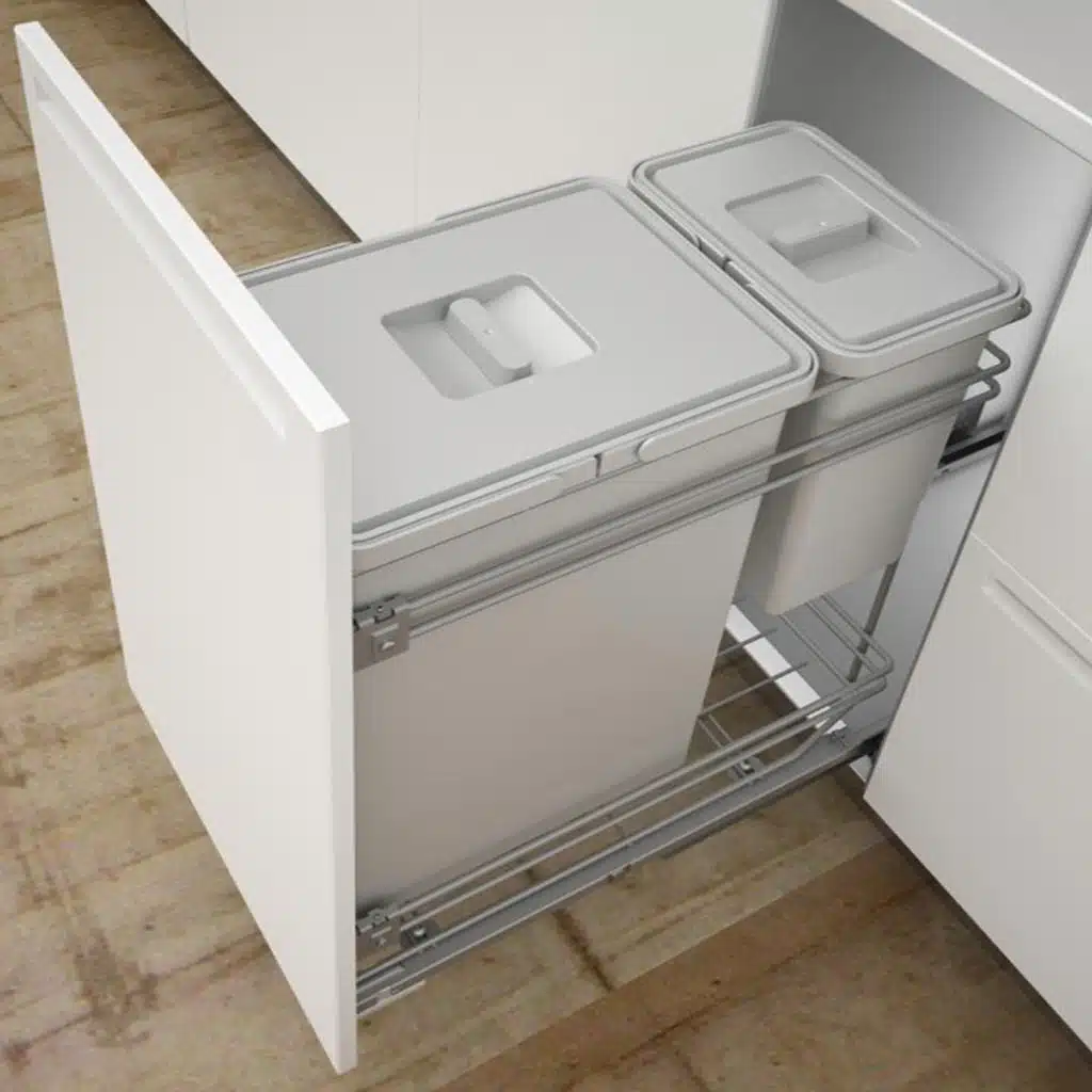 Cubo de basura dos opciones