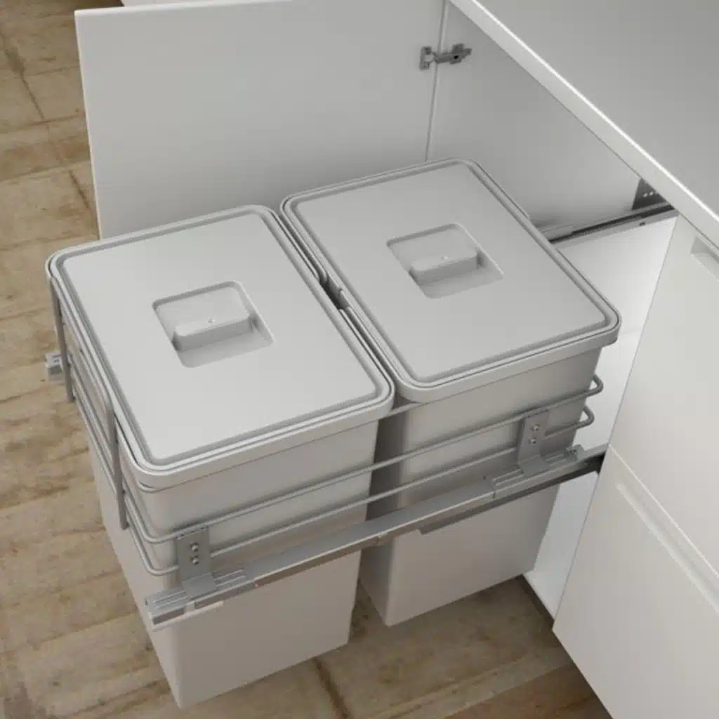 Cubos de basura doble instalación para mueble de cocina - Imagen 5