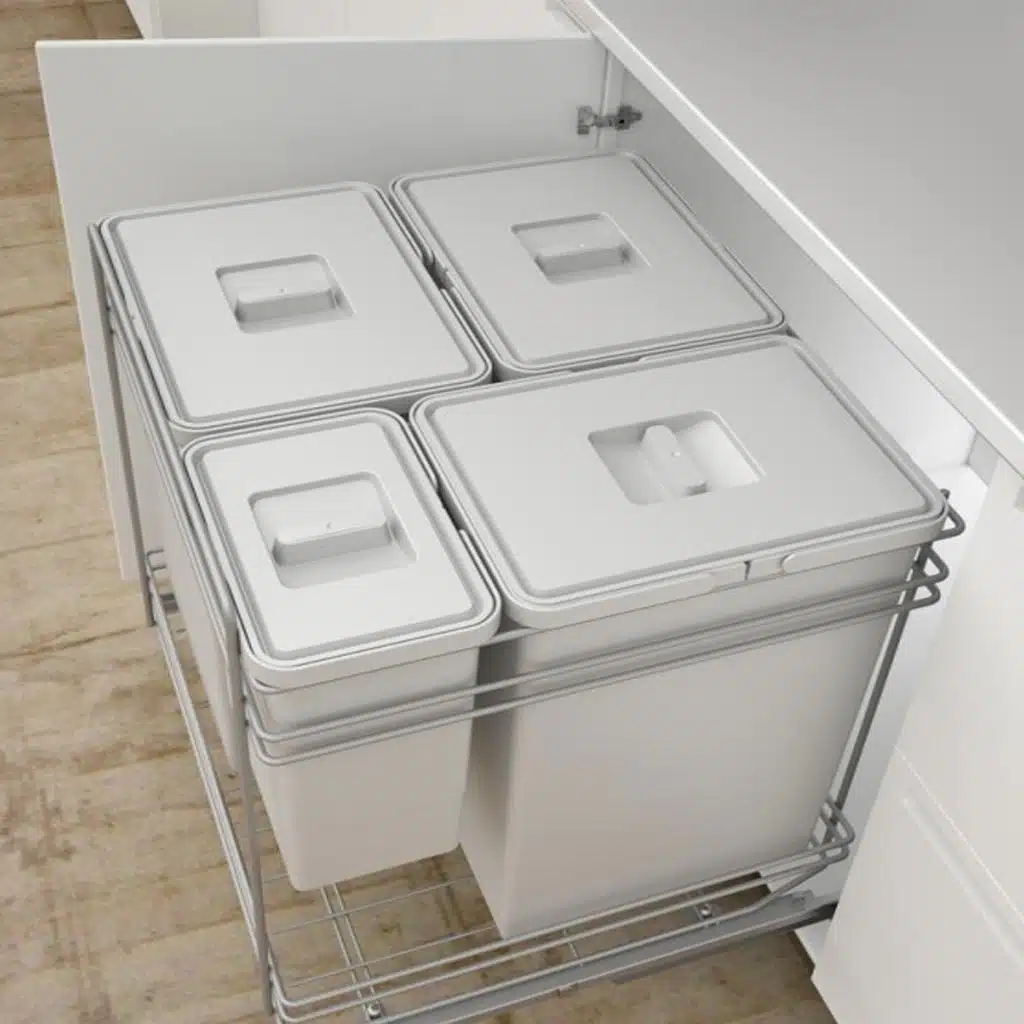 Cubos de basura doble instalación para mueble de cocina - Imagen 11