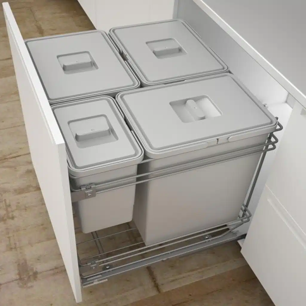 Cubos de basura doble instalación para mueble de cocina - Imagen 10