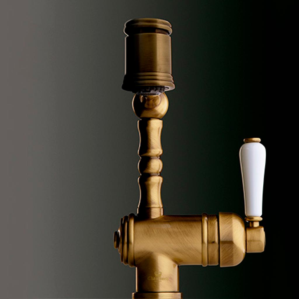 Grifo Chambord Louise En Cromo y Old Bronze - Imagen 6
