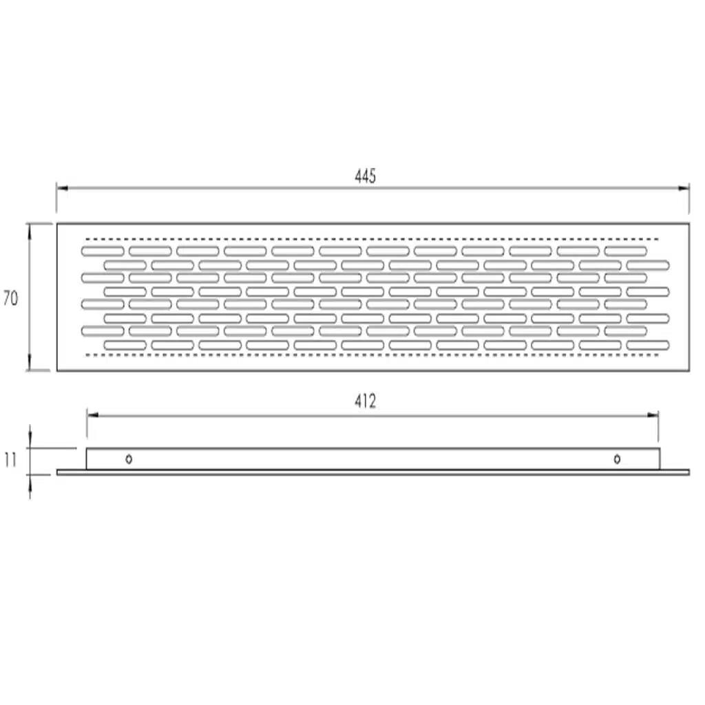 Rejilla de ventilación en aluminio para cocina. - Imagen 3