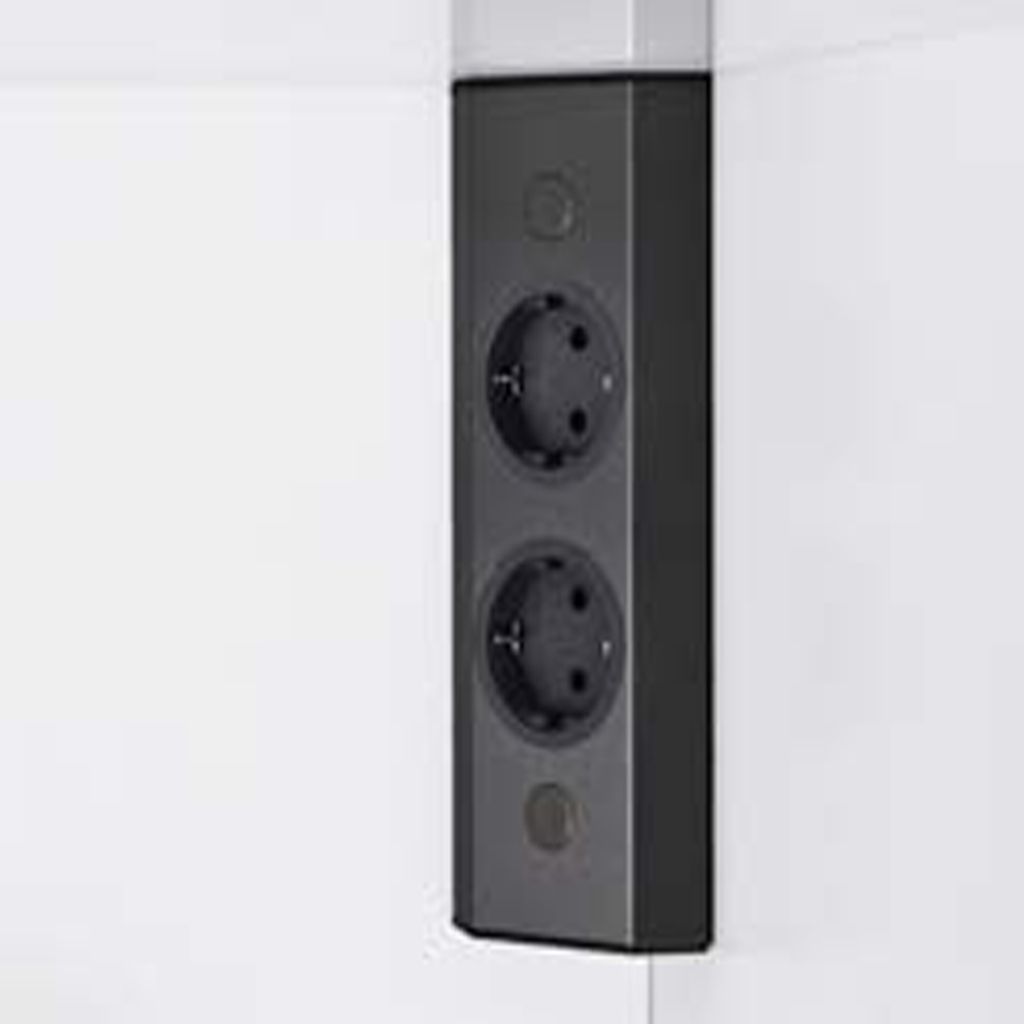 Enchufe de superficie DUALITY BLACK con dos enchufes - Imagen 2