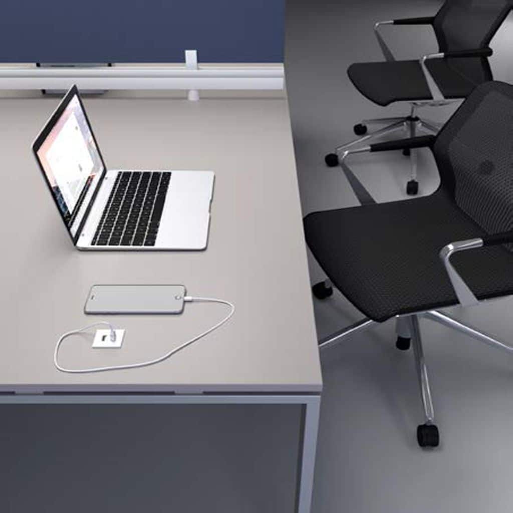 Enchufe VERSAPICK de encastre con 2 USB´s de carga, en distintos colores y acabados. - Imagen 2
