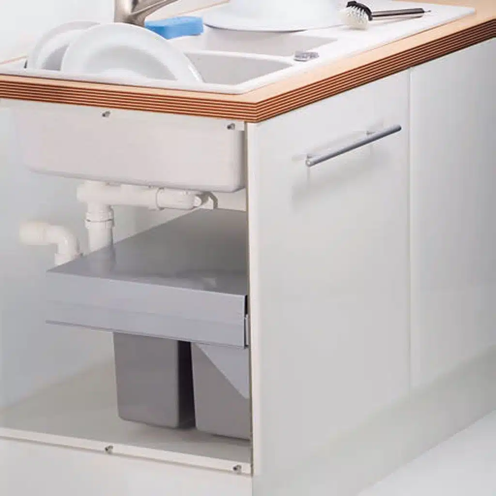 Cubos de basura PULL BAJO FREGADERO PARA MÓDULOS DE 600 MM - Imagen 3