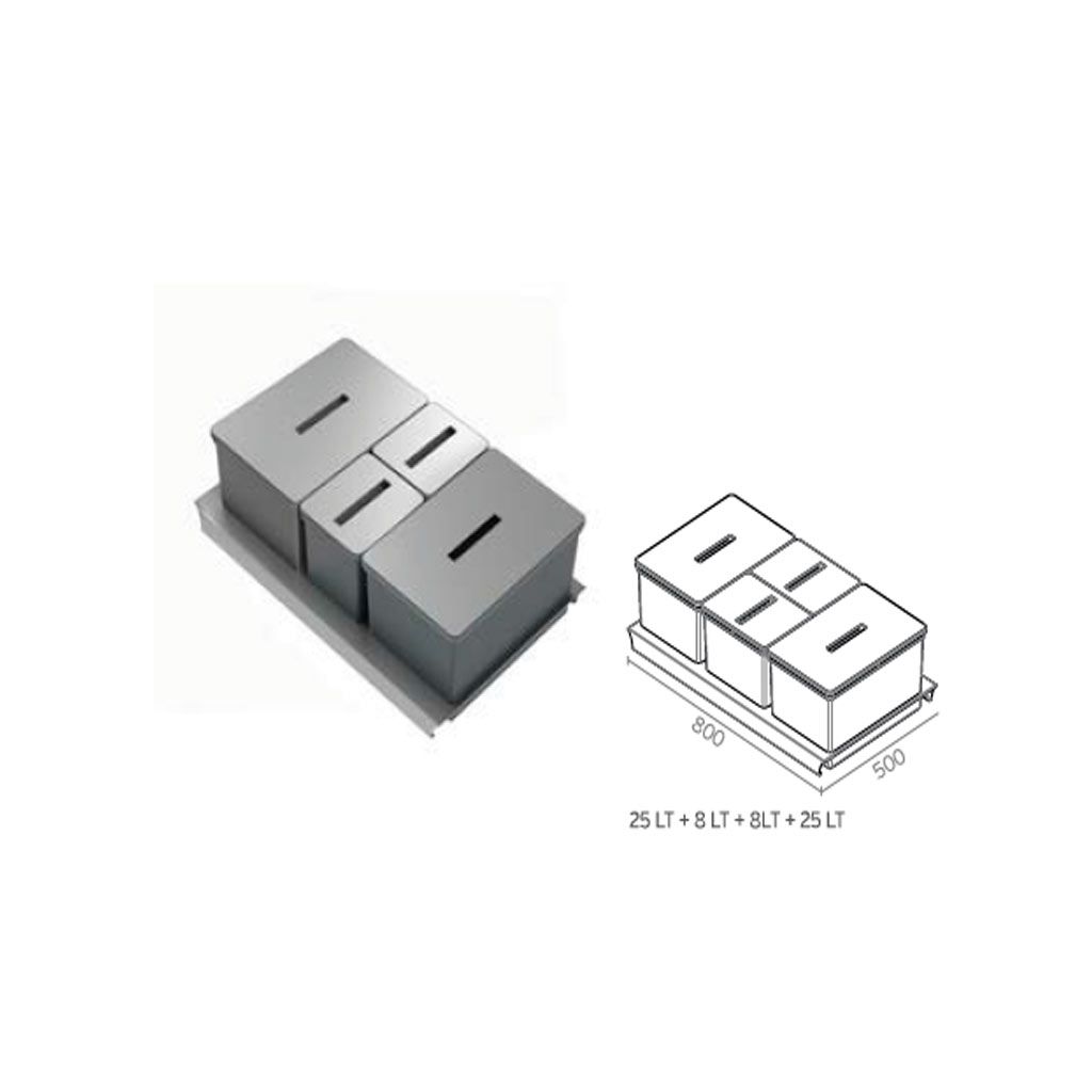 Cubos de basura SERIE 9 TECNOBIG para gaveteros - Imagen 3