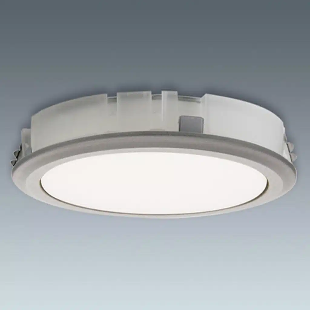 Foco LED encastre 220 con aro decorativo en ABS acabado aluminio - Imagen 5