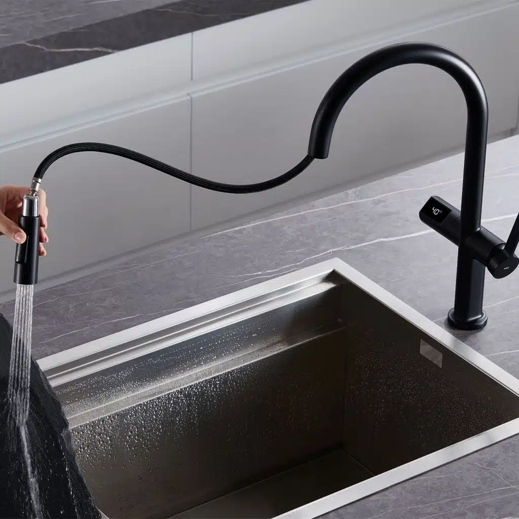 Grifo de cocina monomando Imex extraible TURÍN con sensor de movimiento - Imagen 3