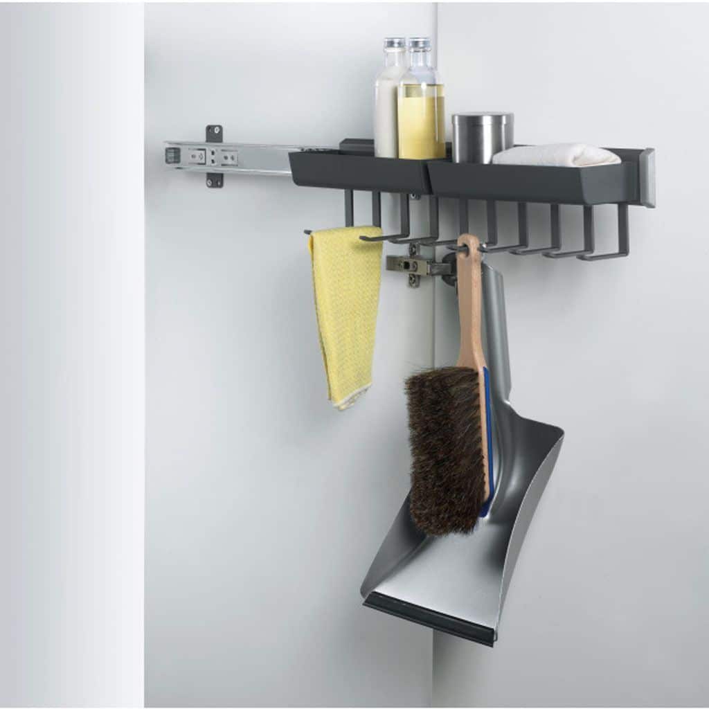 Estantería extraíble multiuso Pesolo para baños, armarios y productos de limpieza - Imagen 4