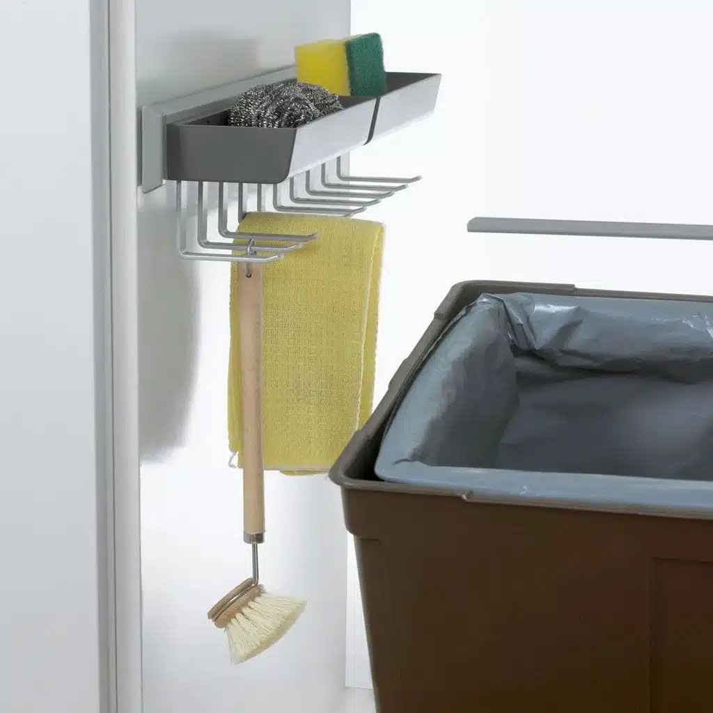 Estantería extraíble multiuso Pesolo para baños, armarios y productos de limpieza - Imagen 5