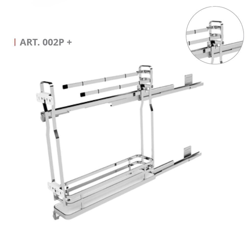 Cesto porta trapos con guías de extracción total , izquierdas - Imagen 3