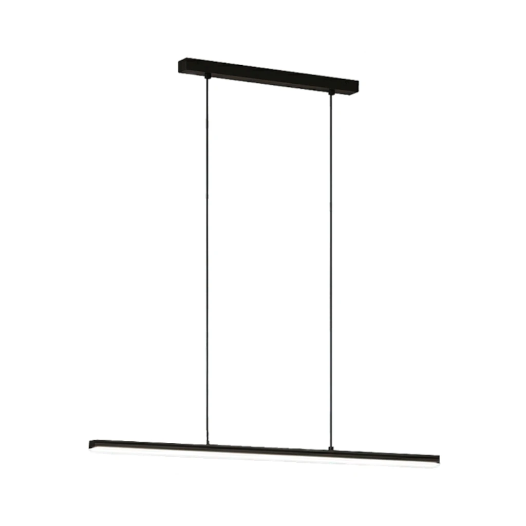 Lámpara LED de techo Minimalista Brooklyn, diseño lineal en negro - Imagen 4