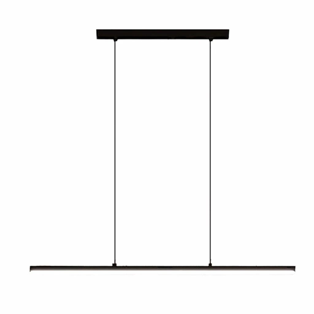 Lámpara LED de techo Minimalista Brooklyn, diseño lineal en negro - Imagen 6