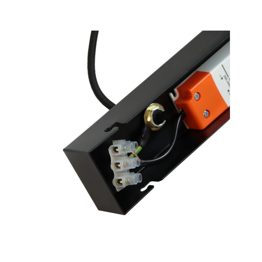 Lámpara LED de techo Minimalista Brooklyn, diseño lineal en negro - Imagen 7