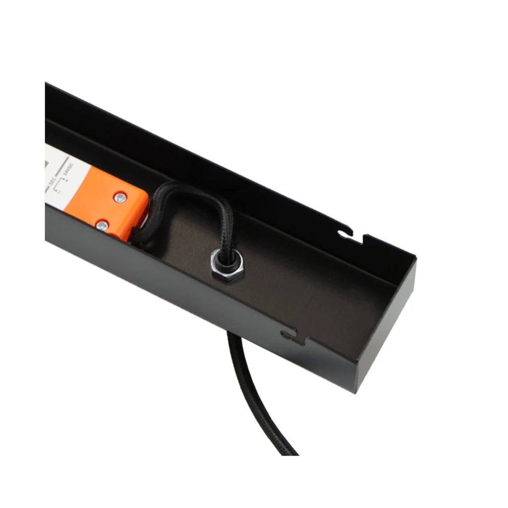 Lámpara LED de techo Minimalista Brooklyn, diseño lineal en negro - Imagen 8